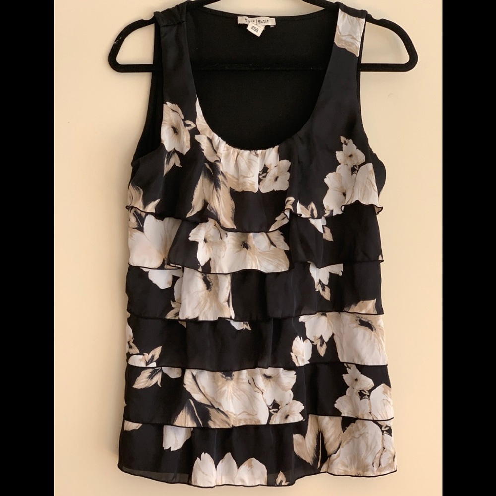Floral layered ruffle Tank from White House Black Market.